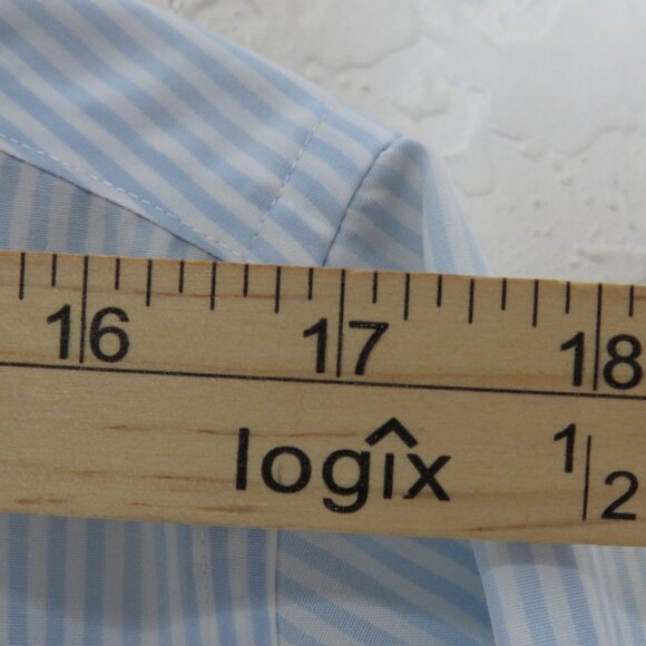 Brooks Brother* Men's Short Sleeve Button Down Curved Hem Pocket Shirt~ Medium - Picture 5 of 9